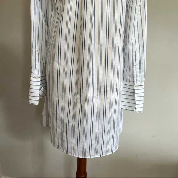 BCBGMaxAzaria Azriel Striped Shirt Dress Women Size XS Cotton Casual Collar - Picture 8 of 13